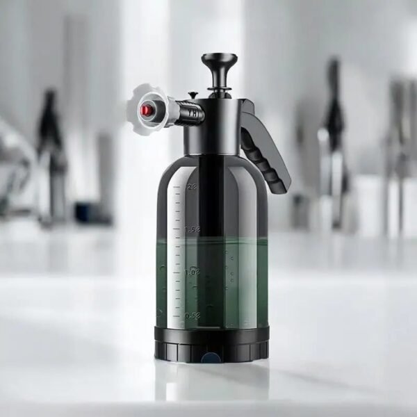 Hand Pump Foam Car Wash Sprayer Bottle Air Pressure Sprayer Car Cleaning Tools Gardening Spray Bottle Air Pump Watering Bottle - Black Color - Image 2
