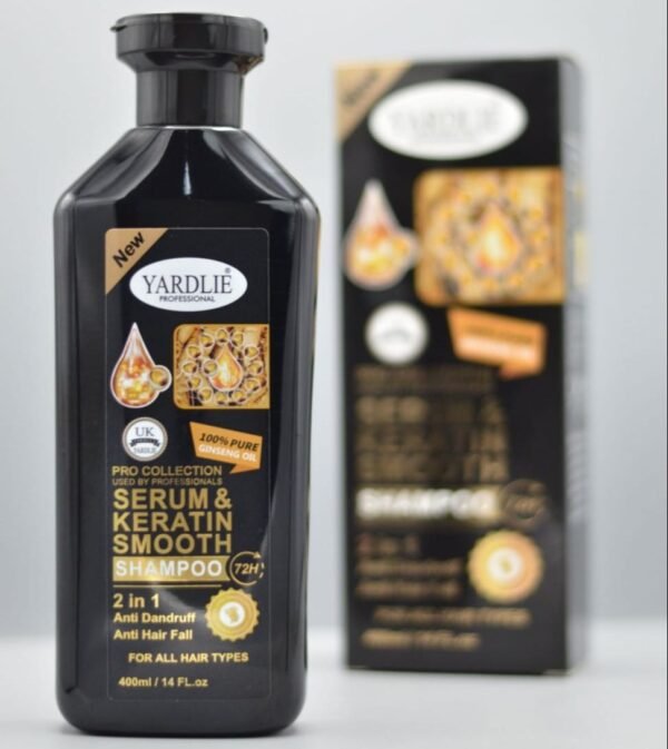 Keratin Shampoo & Hair Serum Set – 400ml Professional Hair Care for Smooth, Frizz-Free & Shiny Hair