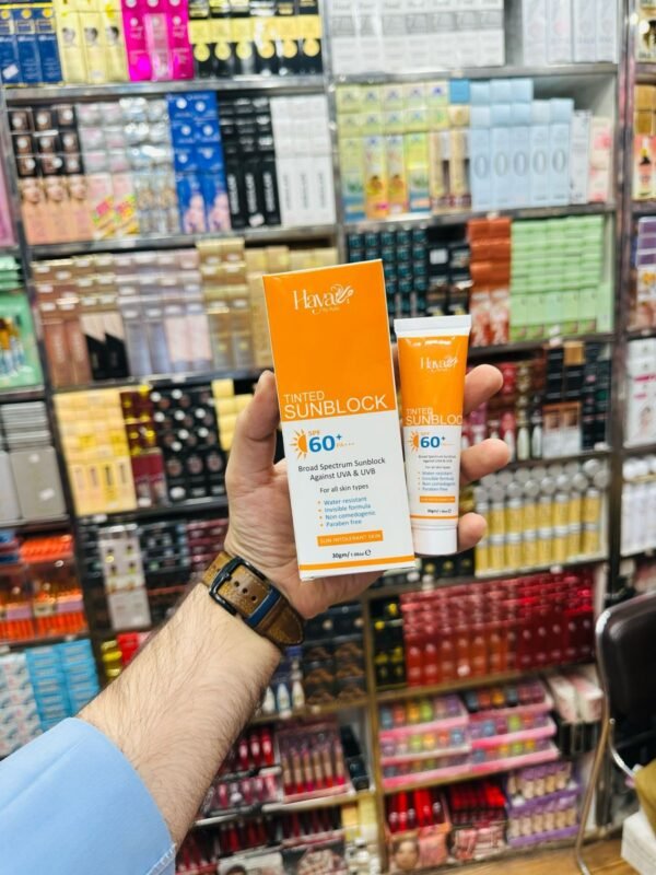 Haya Tinted Sunblock SPF 50 Broad Spectrum UV Protection with Natural Skin Tint, Lightweight & Non-Greasy Formula for All Skin Types write me description for this - Image 6