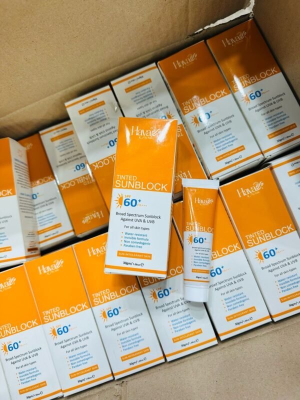 Haya Tinted Sunblock SPF 50 Broad Spectrum UV Protection with Natural Skin Tint, Lightweight & Non-Greasy Formula for All Skin Types write me description for this - Image 5