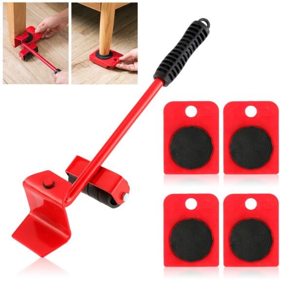 Furniture Lifter Mover Tool Set – Heavy Load Moving Rollers & Lifting Tool for Furniture and Home Appliances - Image 6
