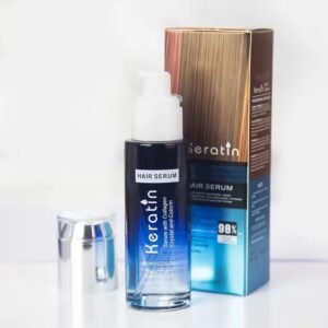 Keratin Hair Serum with Collagen & Morocco Oil 80 ml | Intensive Treatment for Damaged Hair Professional Salon Formula for Moisturizing, Smoothing, Nutrition, and Shine | Hair Keratin Serum 