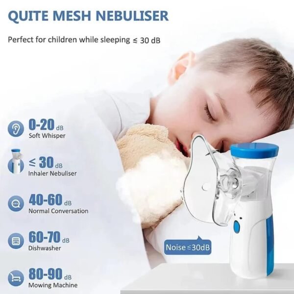 Portable Nebulizer For Asthma Inhaler Nebulizer Machine For Kids And Adults Medical Asthma Nebulizer - Rechargeable - Image 4