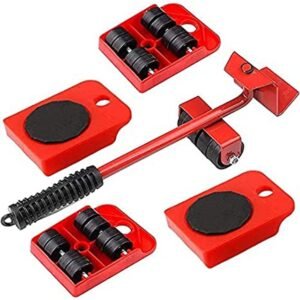 Furniture Lifter Mover Tool Set – Heavy Load Moving Rollers & Lifting Tool for Furniture and Home Appliances