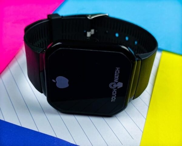 Touch LED Watch Fashion Casual Sports Men's Watch Touch Smart LED Digital Watches Electronics Wrist Watches for Men Women Square Clock (Random color) Without box - Image 4