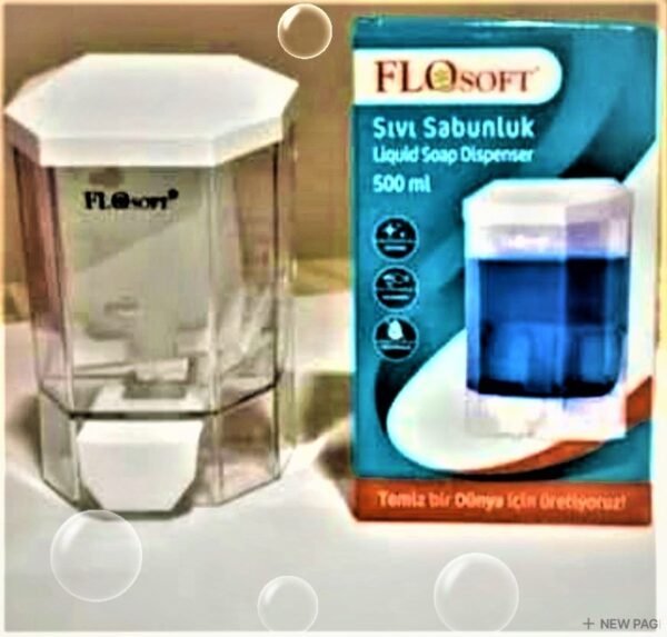 FLOSoft Wall Mounted Liquid Soap / Sanitiser / Shampoo Despencer (500 ML) - Image 9