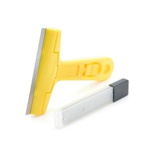 Heavy-Duty Razor Blade Scraper Tool for Removing Labels, Stickers, Caulk, Adhesive & Paint – Multipurpose Cleaning Tool for Glass, Tiles & Smooth Surfaces | Wall Scraper |Scraper With Blade |  - Image 4