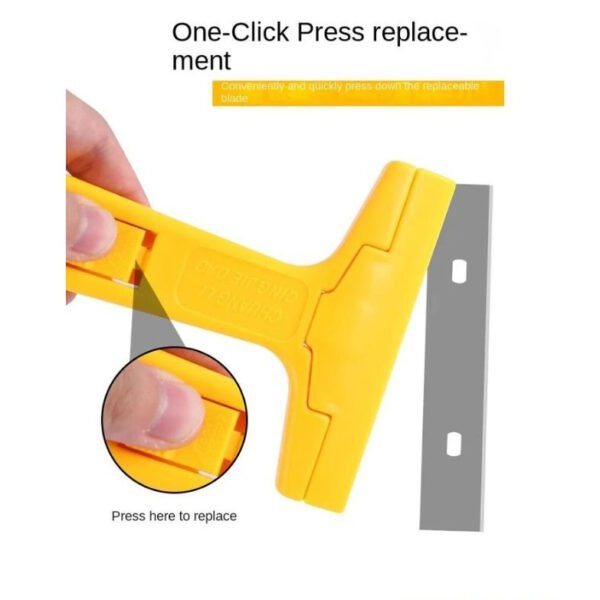 Heavy-Duty Razor Blade Scraper Tool for Removing Labels, Stickers, Caulk, Adhesive & Paint – Multipurpose Cleaning Tool for Glass, Tiles & Smooth Surfaces | Wall Scraper |Scraper With Blade |  - Image 6