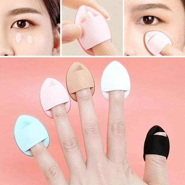 12pcs Mini Finger Powder Puff Set Air Cushion Sponge Concealer Foundation Makeup - Image 12