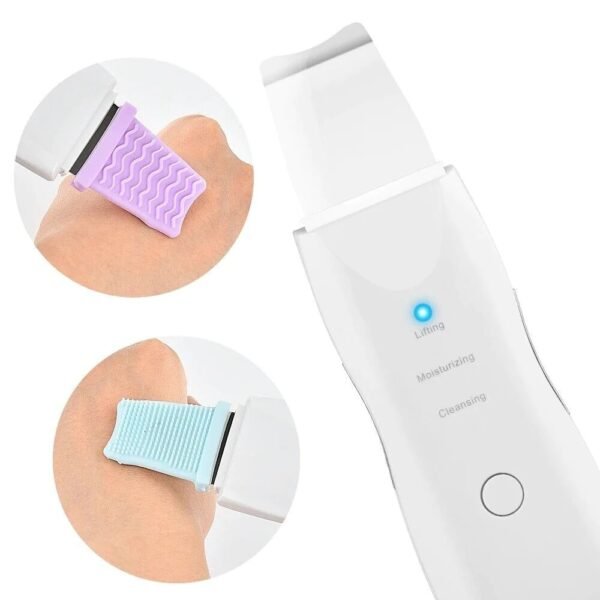 Rechargeable Ultrasonic Skin Scrubber – Deep Cleansing Facial Spatula & Blackhead Remover with Vibration & Peeling Modes - Image 6