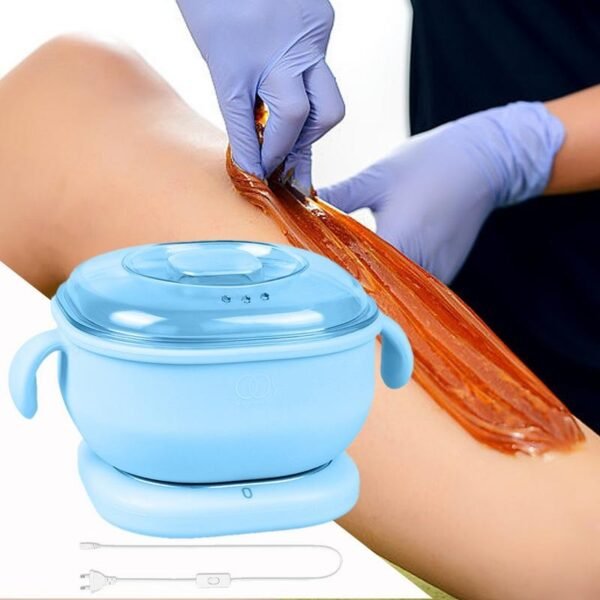 Portable Foldable 400ML Silicone Wax Warmer – Travel-Friendly Hair Removal Heater for Body & Spa Use |Random Color - Image 2