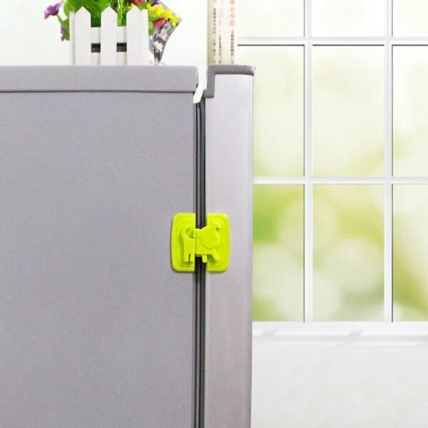 01 PCs Cute Dog Shape Cartoon Cabinet Door Child Safe Lock Refrigerator Toilet Baby Safety Tools | Refrigerator Lock | Lock For Cabinet - Random Color - Image 7