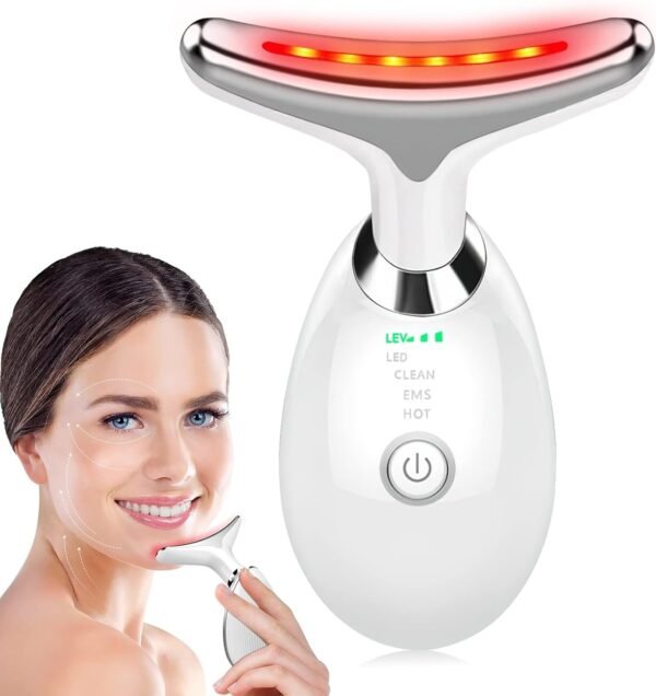 ES-1081 Massager Intense Pulsed Light Wrinkles Reducing Instrument - ESX - Anti Ageing & Reduces Puffiness | Face Massager For Fine Line & Wrinkles - Random Color  - Image 7