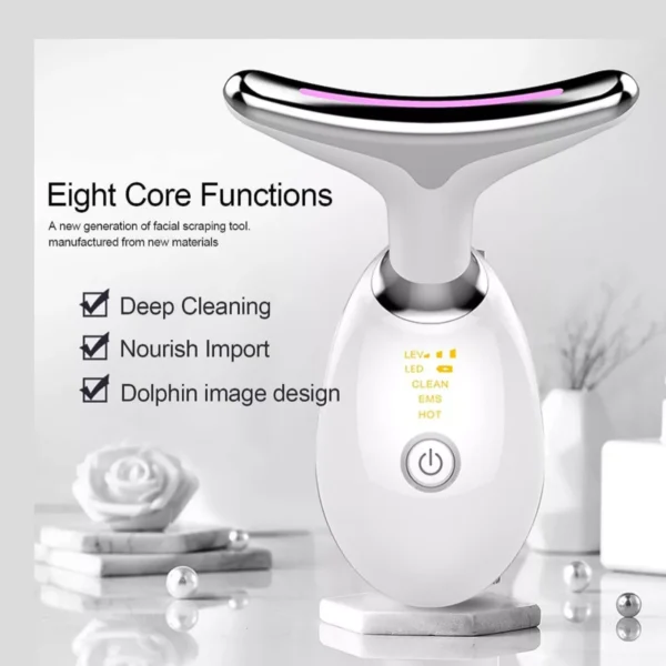 ES-1081 Massager Intense Pulsed Light Wrinkles Reducing Instrument - ESX - Anti Ageing & Reduces Puffiness | Face Massager For Fine Line & Wrinkles - Random Color  - Image 11