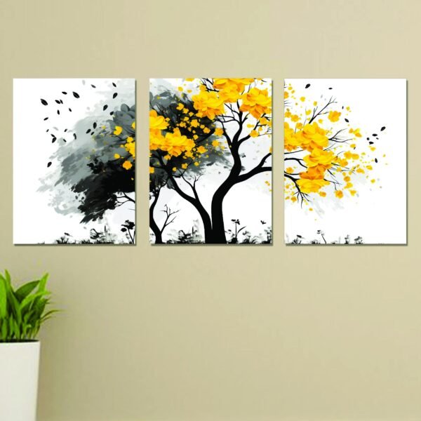Set of 3 Wall Art Wooden Phototile Frames for Wall Decor