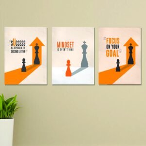 Set of 3 Wall Art Wooden Phototile Frames for Wall Decor