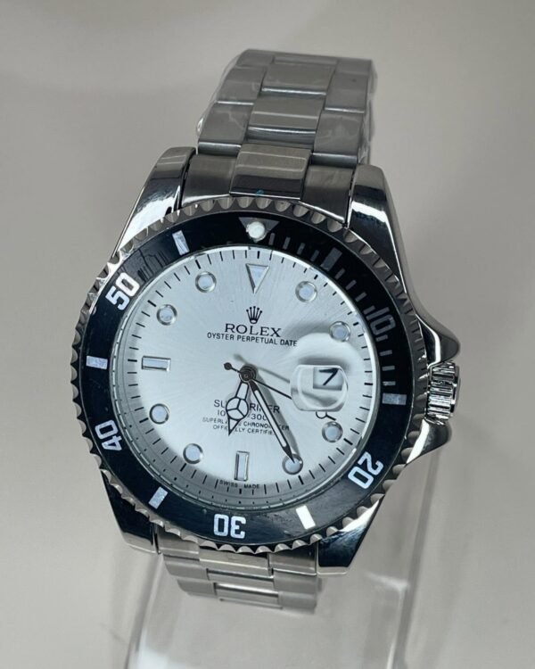 Rolex Men's Formal Quartz Wrist Watch with Stainless Steel Strap ( With Random Box ) - Image 3