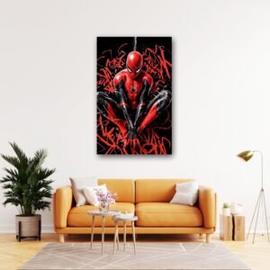 Metal Wall art, Spiderman design metal printed wall decor